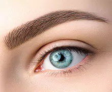 Bild mit einer 3D Permanent Makeup Augenbrauen Pigmentierung.