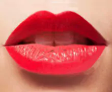 Bild mit einer Permanent Makeup - Lippen- Teilschattierung- Pigmentierung.
