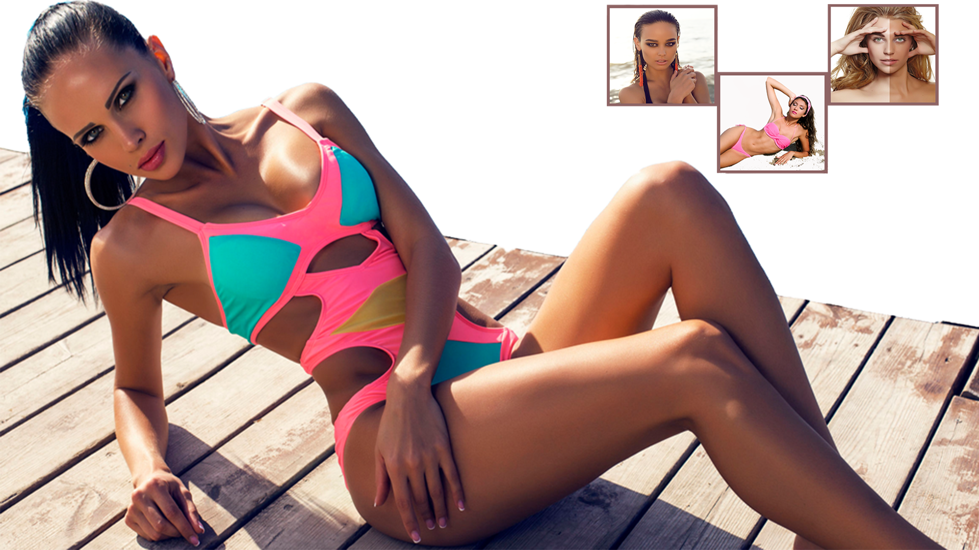 Junge Frau nach einer Spray Tanning Behandlung.